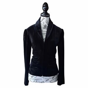Joseph Ribkoff Black Velvet Jacket